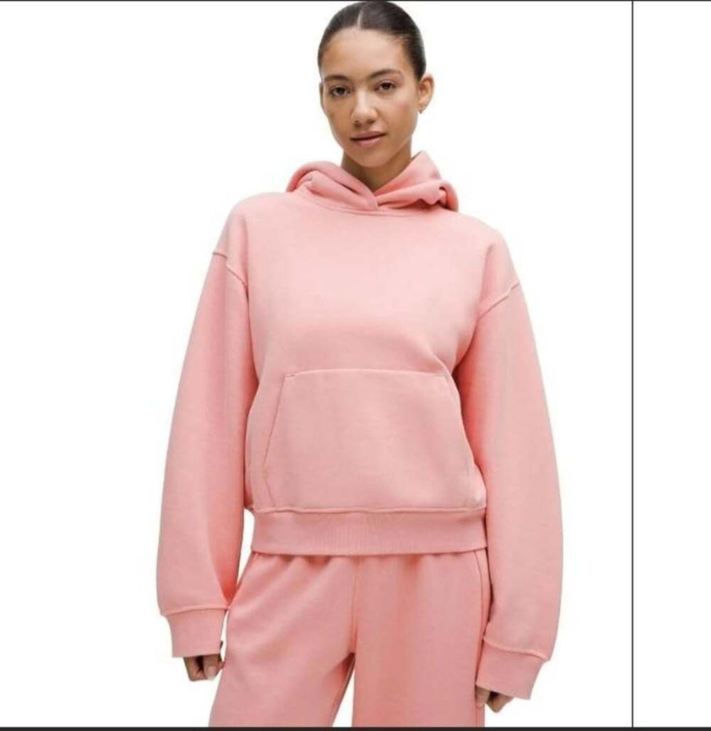161 Lululemon Women's Steady State Oversized Hoodie in Tea Rose NWT